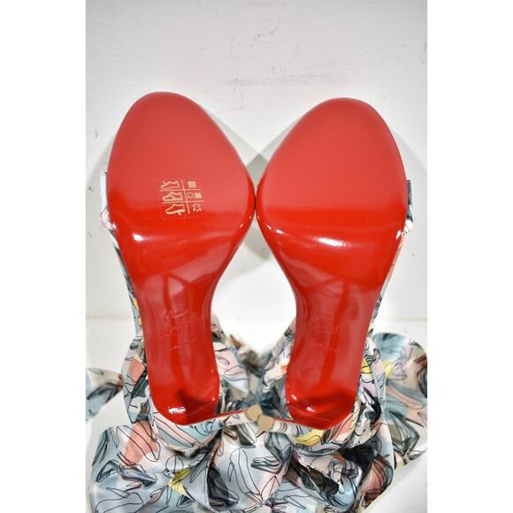 Christian Louboutin Sandale Du Desert 100 Shoes It Up Blue Sandal Heel Pump 39.5 - Picture 12 of 12